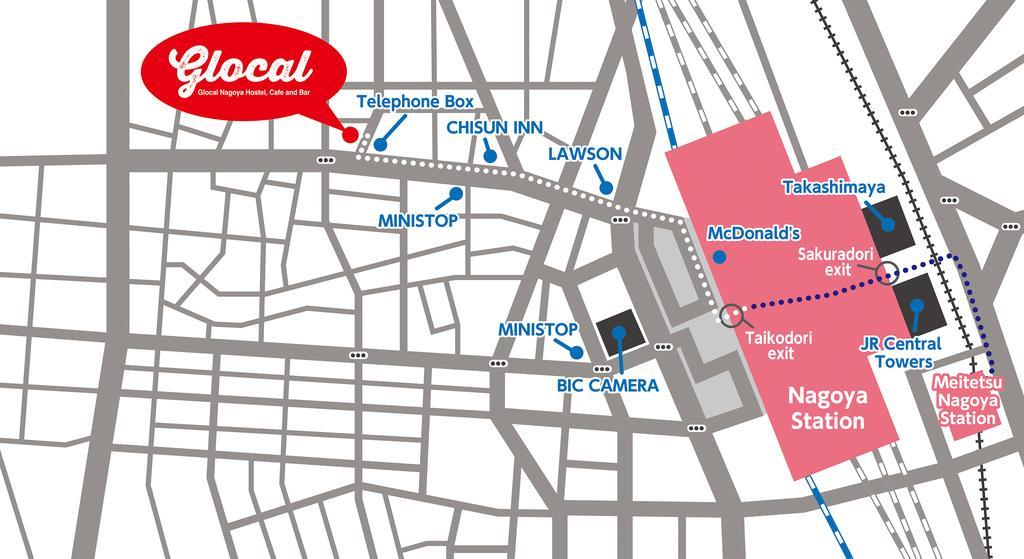 Glocal Nagoya Backpackers Hostel Kültér fotó